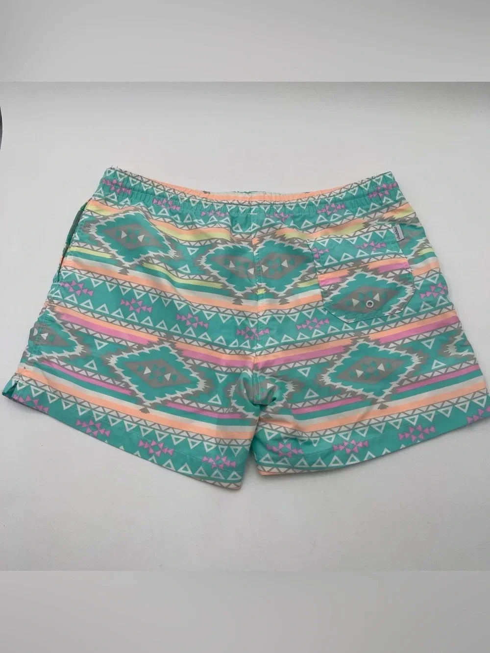 Chubbies Men’s Large Swim Trunks Aztec Print Swimming Board Shorts 5” Inseam